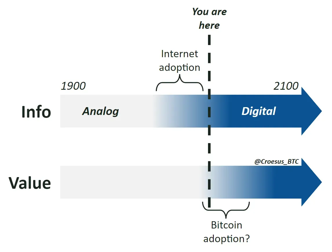 Bitcoin Info Value Adoption Graphic