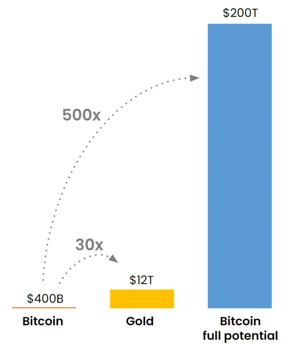 Bitcoin vs Gold Full Potential